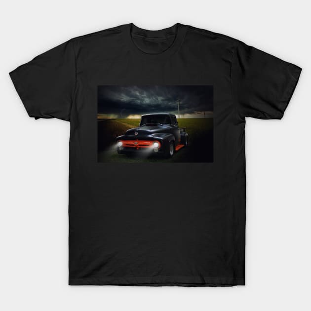 1956 Ford F-100 T-Shirt by hottehue